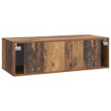 VidaXL Szafka RTV montowana na ścianie Stare drewno 98 x 41 x 30 cm
