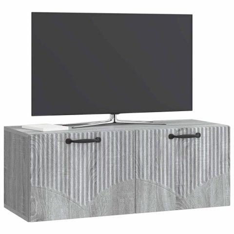 VidaXL Szafka RTV montowana na ścianie Szary Sonoma 78,5 x 31 x 30 cm