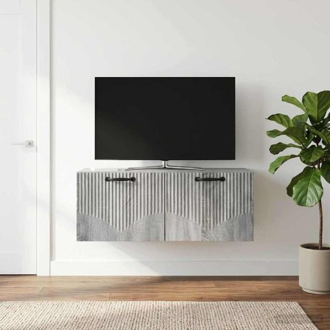 VidaXL Szafka RTV montowana na ścianie Szary Sonoma 78,5 x 31 x 30 cm