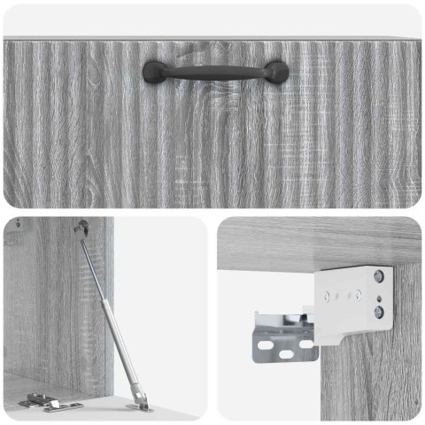 VidaXL Szafka RTV montowana na ścianie Szary Sonoma 78,5 x 31 x 30 cm