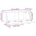 VidaXL Szafka RTV montowana na ścianie Szary Sonoma 78,5 x 31 x 30 cm