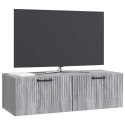 VidaXL Szafka RTV montowana na ścianie Szary Sonoma 98 x 41 x 30 cm