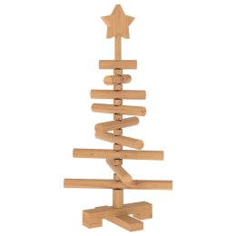 VidaXL Drewniana choinka KOTKA 60 cm Lite drewno sosnowe