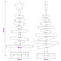 VidaXL Drewniana choinka KOTKA 60 cm Lite drewno sosnowe