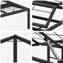 VidaXL Elektro Regulowany Stelaż Łóżka Czarny 200 x 70 x 33,5 cm Stal