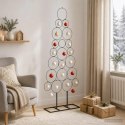 VidaXL Metalowa choinka świąteczna KUOPIO 125 cm Stal Czarny