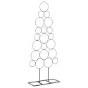 VidaXL Metalowa choinka świąteczna KUOPIO 125 cm Stal Czarny