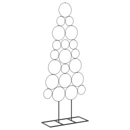 VidaXL Metalowa choinka świąteczna KUOPIO 125 cm Stal Czarny