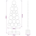 VidaXL Metalowa choinka świąteczna KUOPIO 125 cm Stal złoty