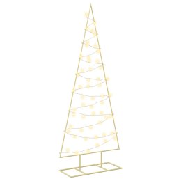 VidaXL Metalowa choinka świąteczna KUOPIO 150 cm Ciepła biel Stal