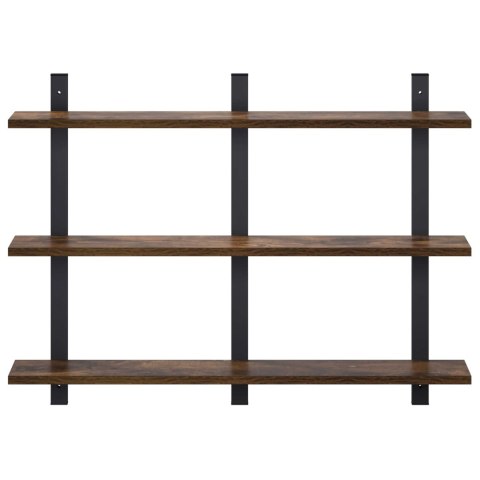 VidaXL Półka ścienna Dąb wędzony 79.5 x 13.5 x 58 cm
