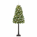 VidaXL Sztuczna choinka na zawiasach z bombkami 150 cm 150 LED
