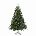 VidaXL Sztuczna choinka z bombką 180 cm 300 LED Ciepła biel
