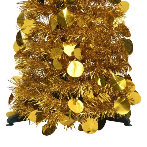 VidaXL Sztuczne choinki PET Gold