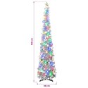 VidaXL Choinka LED pop-up z gwiazdą na czubku 150 cm 50 LED PET
