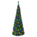 VidaXL Choinka pop up LED 120 cm 50 LED PVC zielony