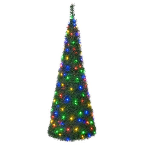 VidaXL Choinka pop up LED 120 cm 50 LED PVC zielony