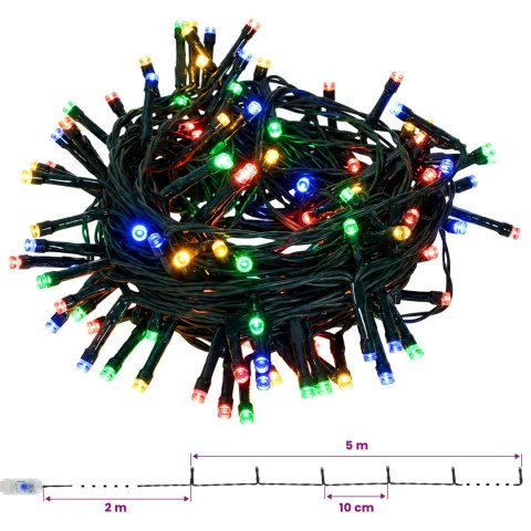 VidaXL Choinka pop up LED 120 cm 50 LED PVC zielony