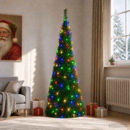 VidaXL Choinka pop up LED 180 cm 150 LED PVC zielony