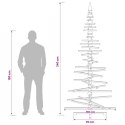 VidaXL Drewniana choinka KOTKA 240 cm Lite drewno sosnowe