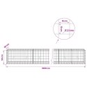VidaXL Gabion z drutu 3,5 mm i siatką 10x10 cm 1000x50x50 cm