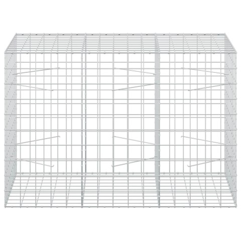 VidaXL Gabion z drutu 3,5 mm i siatką 10x10 cm 150x100x100 cm