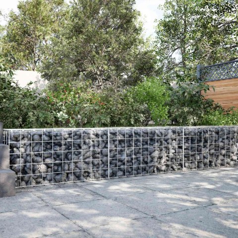 VidaXL Gabion z drutu 3,5 mm i siatką 10x10 cm 200x100x50 cm
