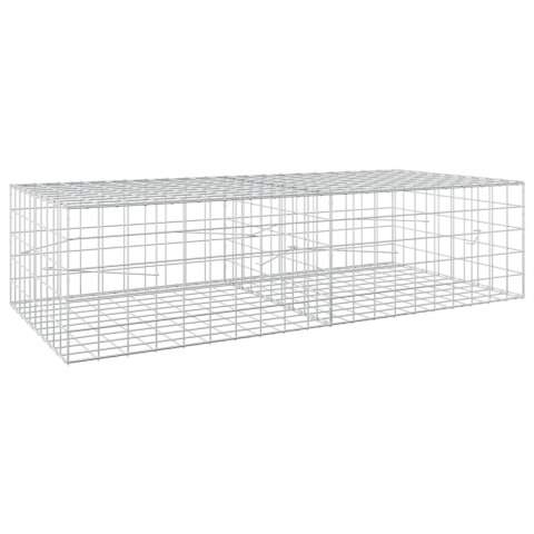 VidaXL Gabion z drutu 3,5 mm i siatką 10x10 cm 200x100x50 cm