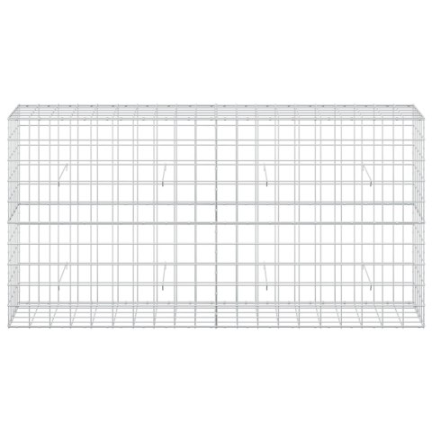 VidaXL Gabion z drutu 3,5 mm i siatką 10x10 cm 200x50x100 cm