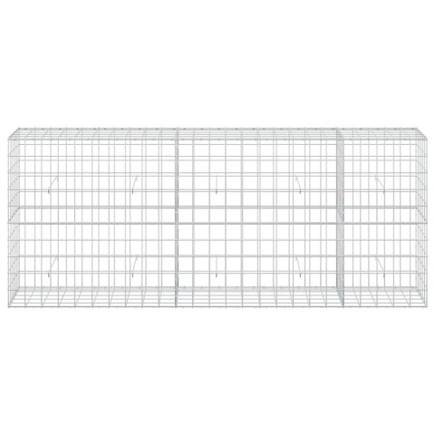VidaXL Gabion z drutu 3,5 mm i siatką 10x10 cm 250x50x100 cm