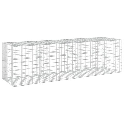 VidaXL Gabion z drutu 3,5 mm i siatką 10x10 cm 350x100x100 cm