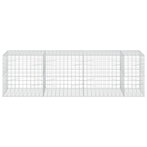 VidaXL Gabion z drutu 3,5 mm i siatką 10x10 cm 350x100x100 cm