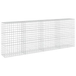 VidaXL Gabion z drutu 3,5 mm i siatką 10x10 cm 400x50x150 cm