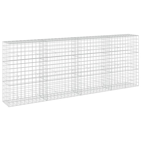 VidaXL Gabion z drutu 3,5 mm i siatką 10x10 cm 400x50x150 cm