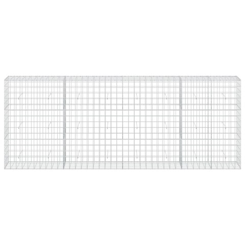 VidaXL Gabion z drutu 3,5 mm i siatką 10x10 cm 400x50x150 cm