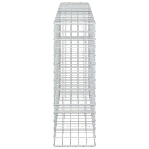 VidaXL Gabion z drutu 3,5 mm i siatką 10x10 cm 400x50x150 cm