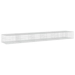 VidaXL Gabion z drutu 3,5 mm i siatką 10x10 cm 550x100x50 cm