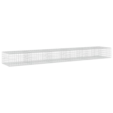 VidaXL Gabion z drutu 3,5 mm i siatką 10x10 cm 550x100x50 cm