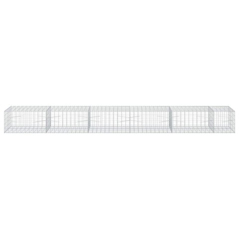VidaXL Gabion z drutu 3,5 mm i siatką 10x10 cm 550x100x50 cm