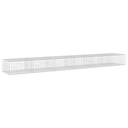 VidaXL Gabion z drutu 3,5 mm i siatką 10x10 cm 600x100x50 cm