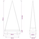 VidaXL Metalowa choinka świąteczna KUOPIO 150 cm Stal złoty