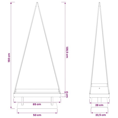 VidaXL Metalowa choinka świąteczna KUOPIO 150 cm Stal złoty