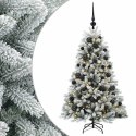 VidaXL Sztuczna choinka z bombkami 120 cm 150 LED Ciepła biel