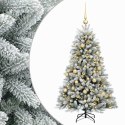 VidaXL Sztuczna choinka z bombkami 120 cm 150 LED Ciepła biel