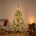 VidaXL Sztuczna choinka z bombkami 120 cm 150 LED Ciepła biel
