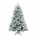 VidaXL Sztuczna choinka z bombkami 120 cm 150 LED Ciepła biel