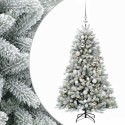 VidaXL Sztuczna choinka z bombkami 120 cm 150 LED Ciepła biel