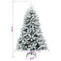 VidaXL Sztuczna choinka z bombkami 120 cm 150 LED Ciepła biel
