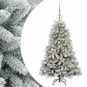 VidaXL Sztuczna choinka z bombkami 120 cm 150 LED Ciepła biel