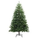 VidaXL Sztuczna choinka z bombkami 240 cm 300 LED Ciepła biel